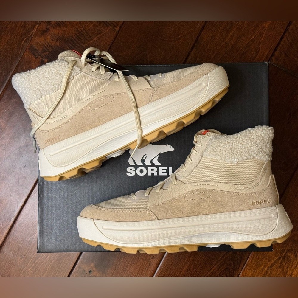 Sorel ONA 503 Wmn Mid Cozy Ceramic Bleached, Water Proof Hiking Shoes Size 10